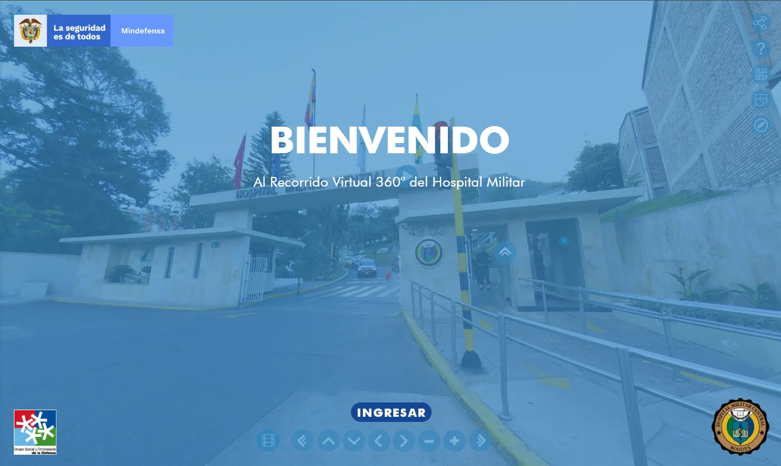 Recorrido de bienvenida 360° del Hospital Militar Central